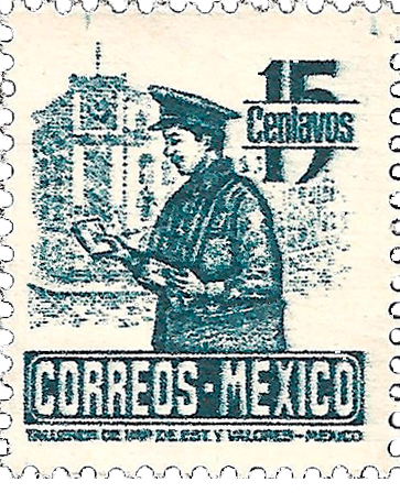 A stamp from Korea showing a kangaroo collecting stamps